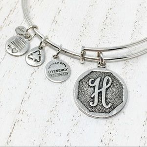 ALEX AND ANI Initial H Bangle 💫+2 Free Gifts